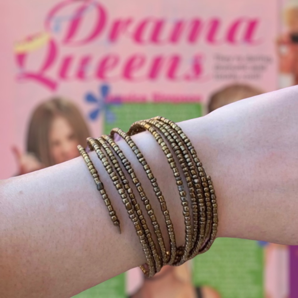 Y2k beaded spiral bracelet